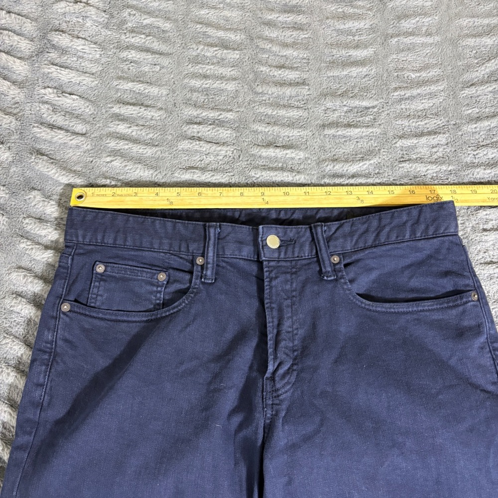 Bonobos Mens Slim Fit Jeans Navy Blue Dark Wash 34x32 Casual Denim Pants - Picture 4 of 6